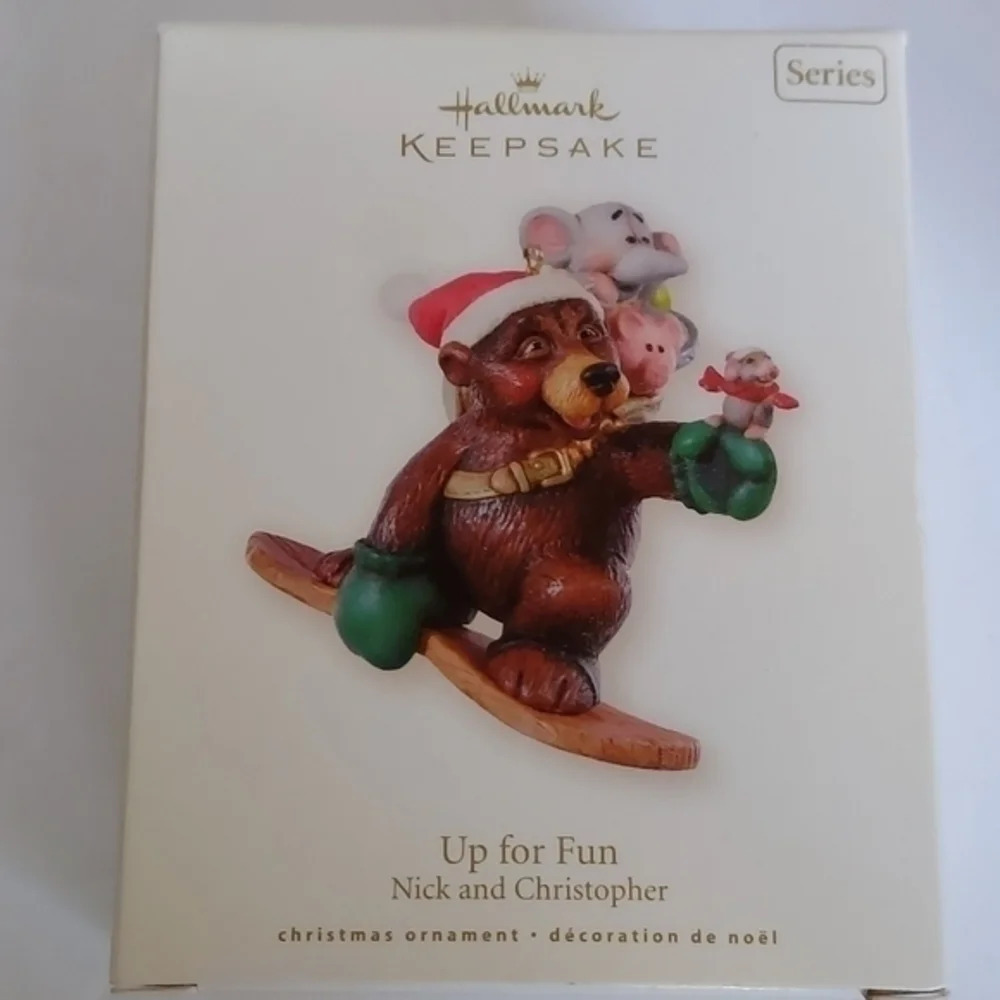 Hallmark Keepsake Series Up for Fun Nick and Christopher Christmas Ornament